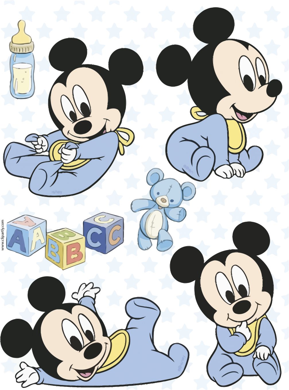 Baby Mickey Playtime Pattern