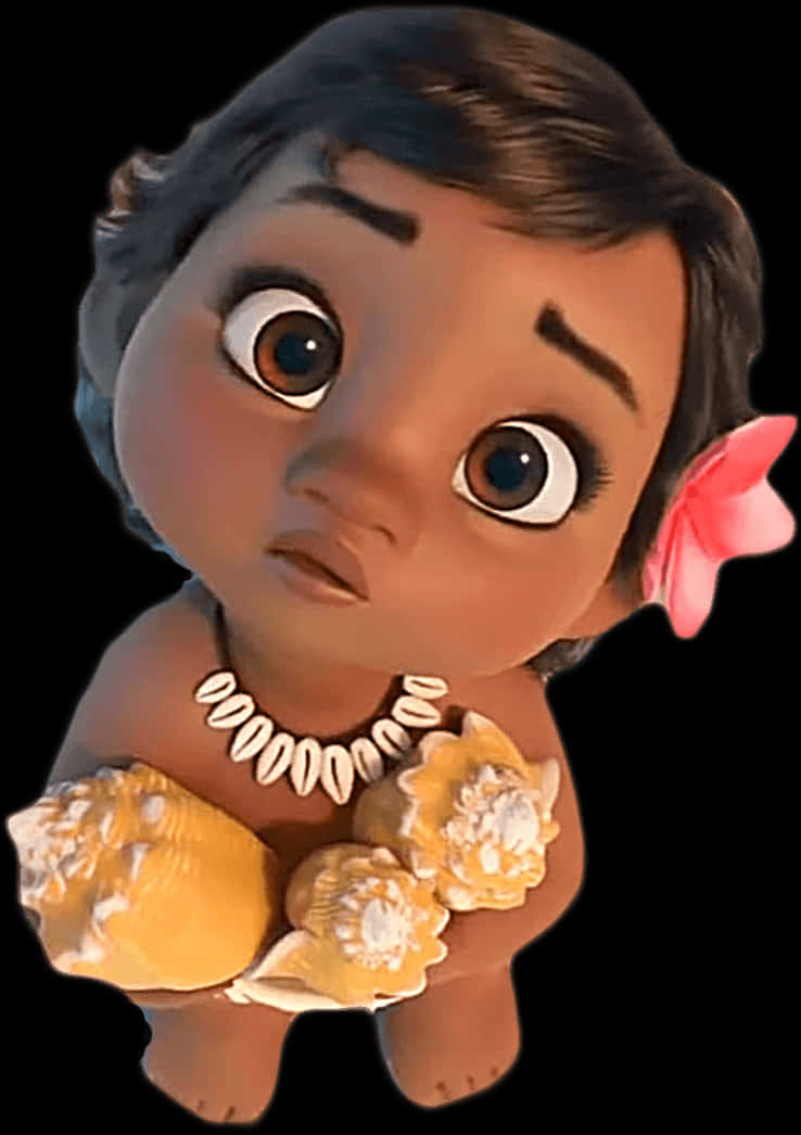 Baby Moana Cute Expression