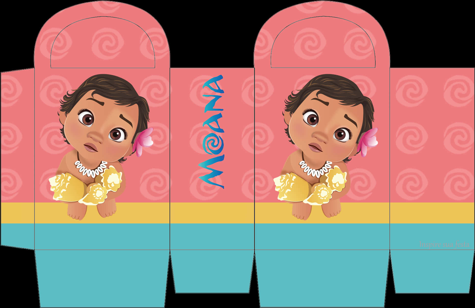 Baby Moana Papercraft Template