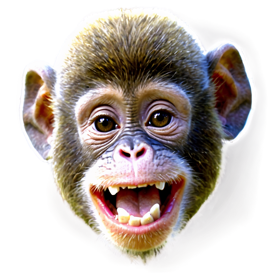 Baby Monkey Face Png 06272024