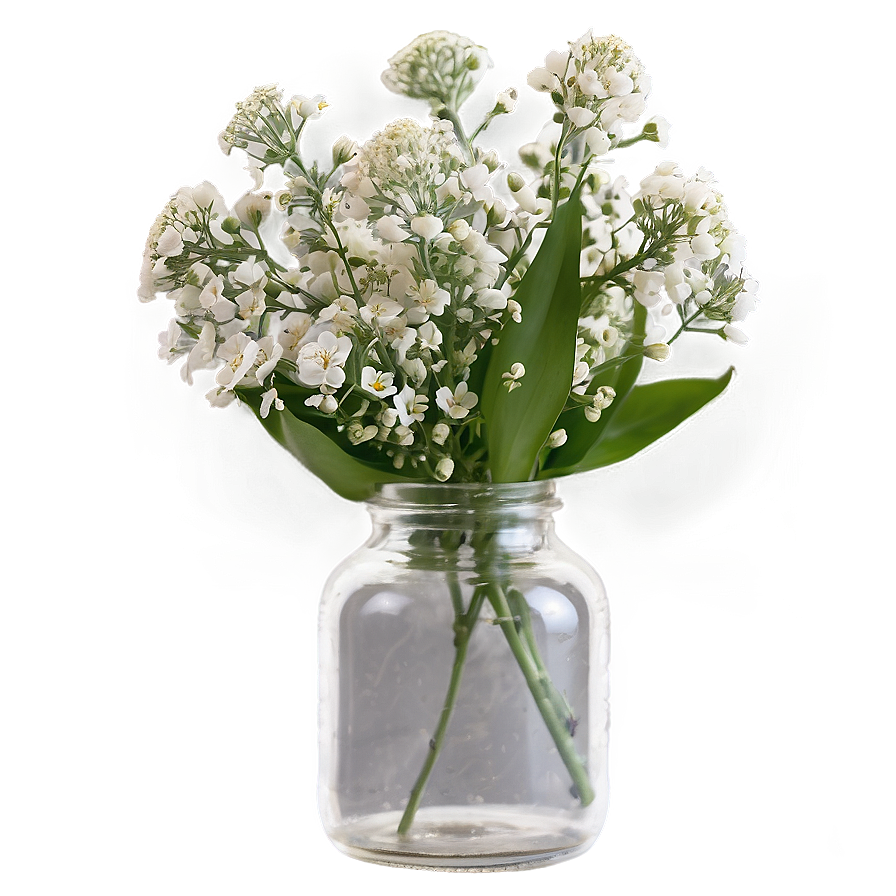 Baby's Breath In Glass Bottle Png 06212024 Image