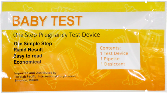 Baby Test Pregnancy Kit Packaging