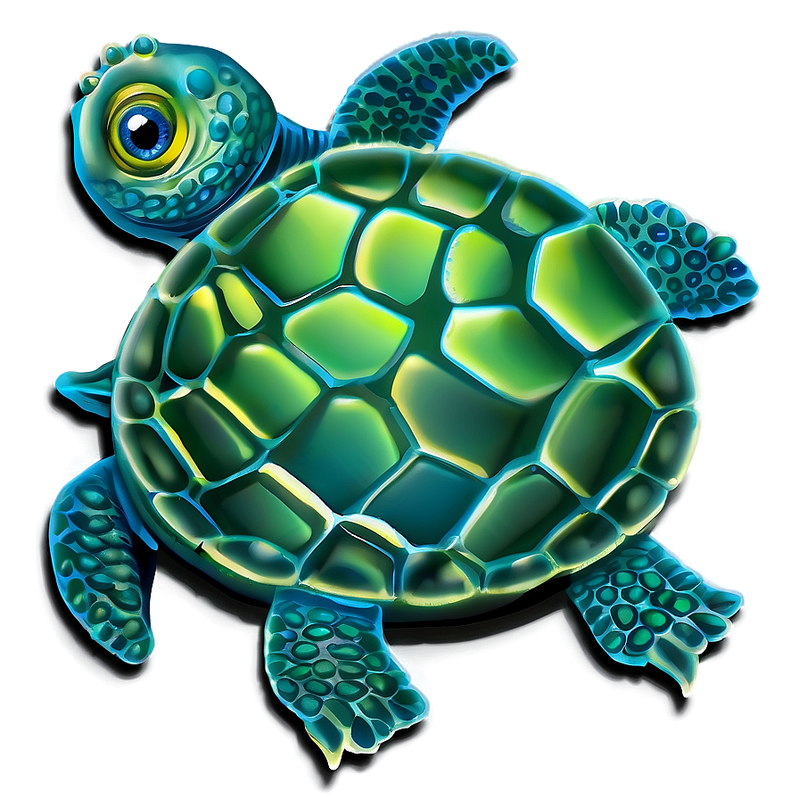 Baby Turtle And Fish Png Rjp40