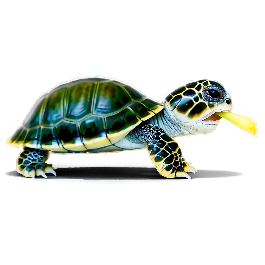 Baby Turtle Eating Png 2