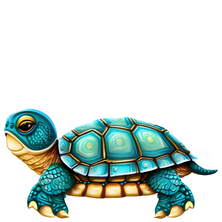 Baby Turtle Illustration Png 06252024