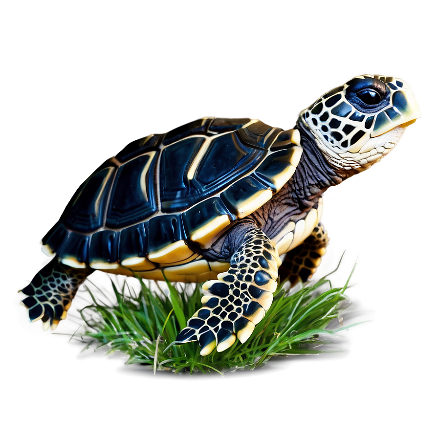 Baby Turtle In Grass Png Swx