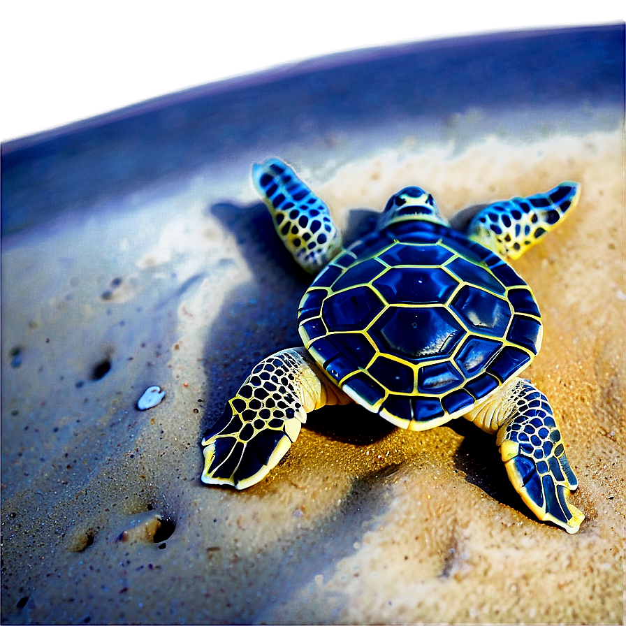 Baby Turtle In Sand Png 7