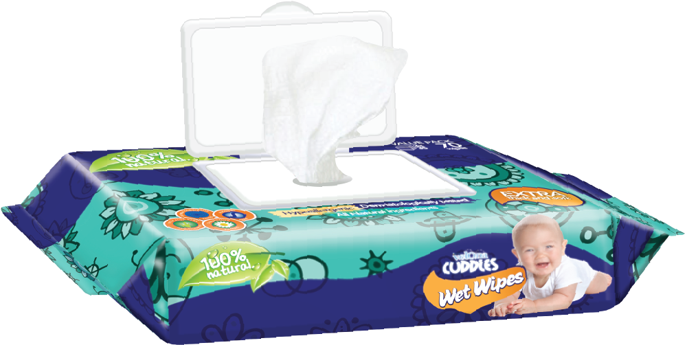 Baby Wet Wipes Pack Open