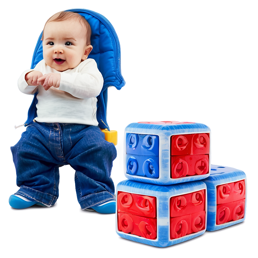 Baby With Blocks Png 05032024