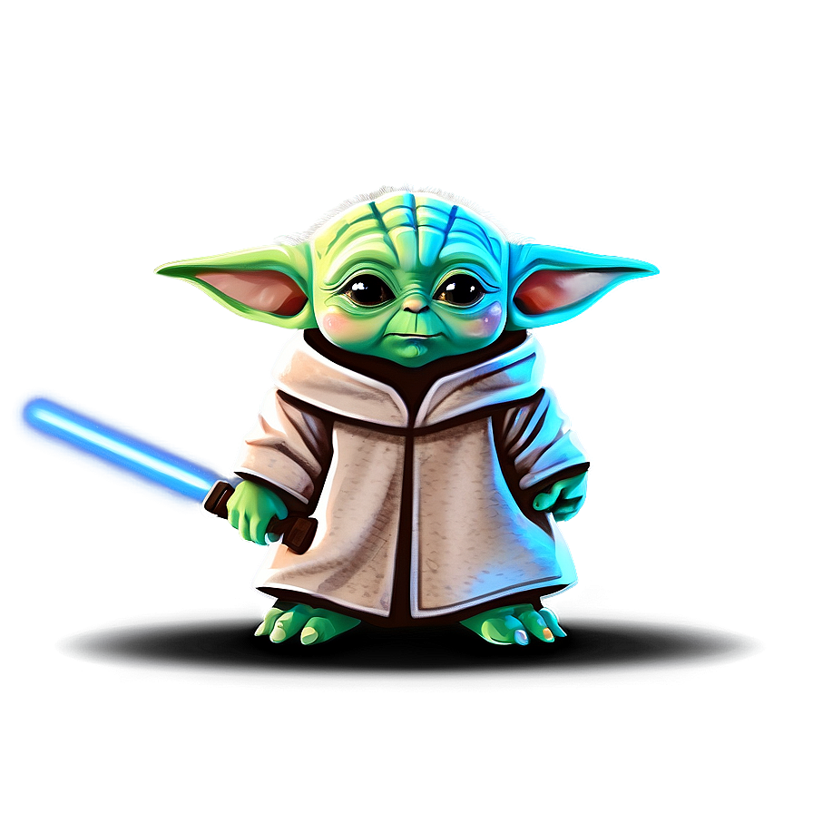 Baby Yoda Cartoon Drawing Png 06252024