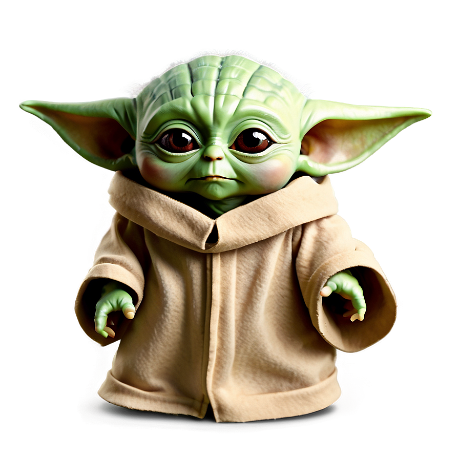 Baby Yoda Cartoon Outline Png 30