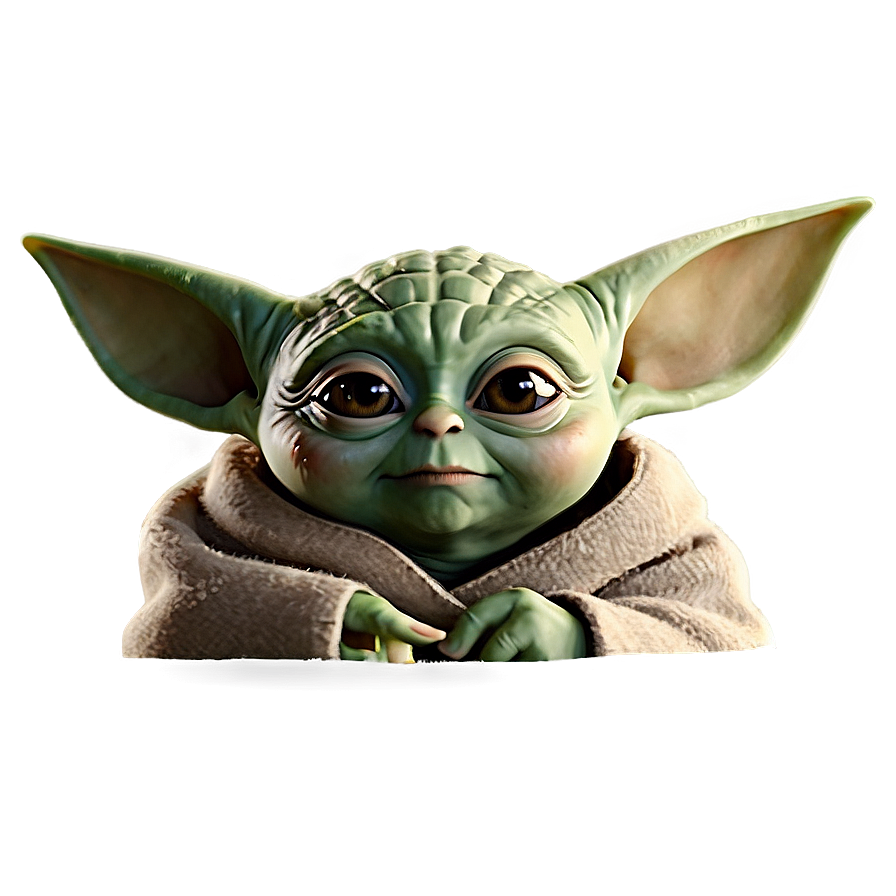 Baby Yoda Cartoon Smile Png 66