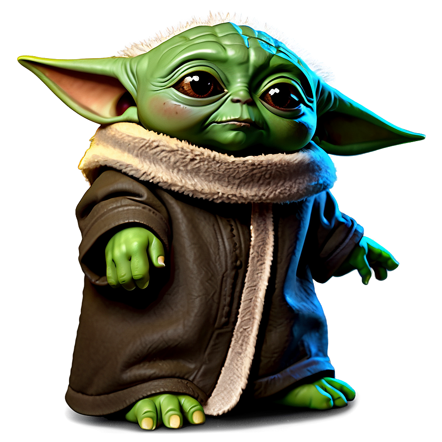 Baby Yoda Cartoon Style Png Jwa31