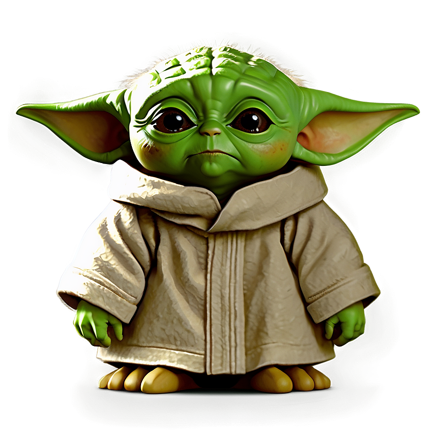 Baby Yoda Cartoon Style Png Ndw