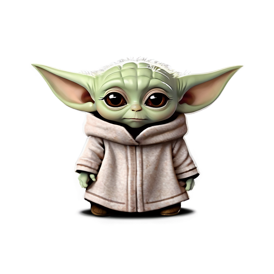 Baby Yoda Cartoon Wallpaper Png 91