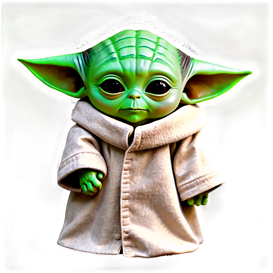 Baby Yoda Green Background Png 05062024