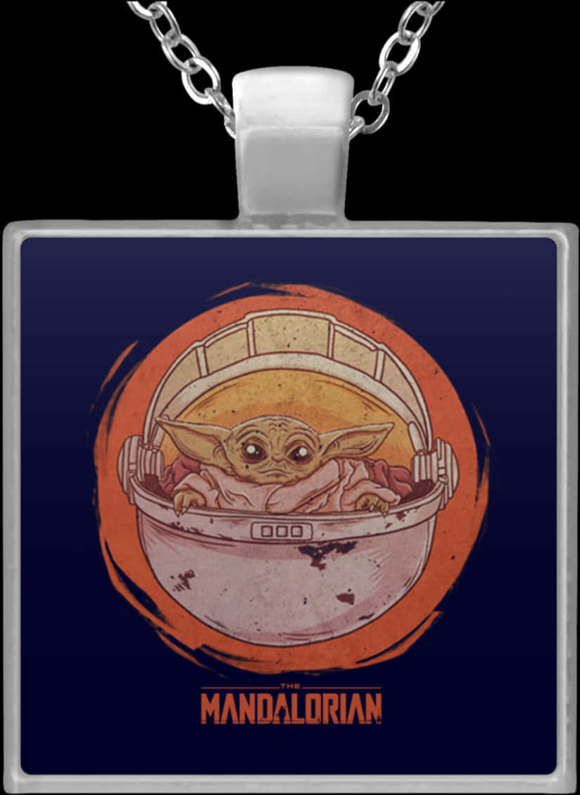 Baby Yoda Mandalorian Pendant