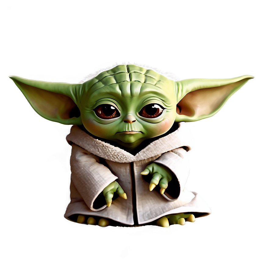 Baby Yoda Simple Cartoon Png Nks81