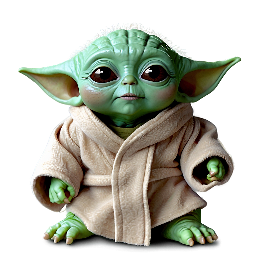 Baby Yoda Snack Time Cartoon Png Obo