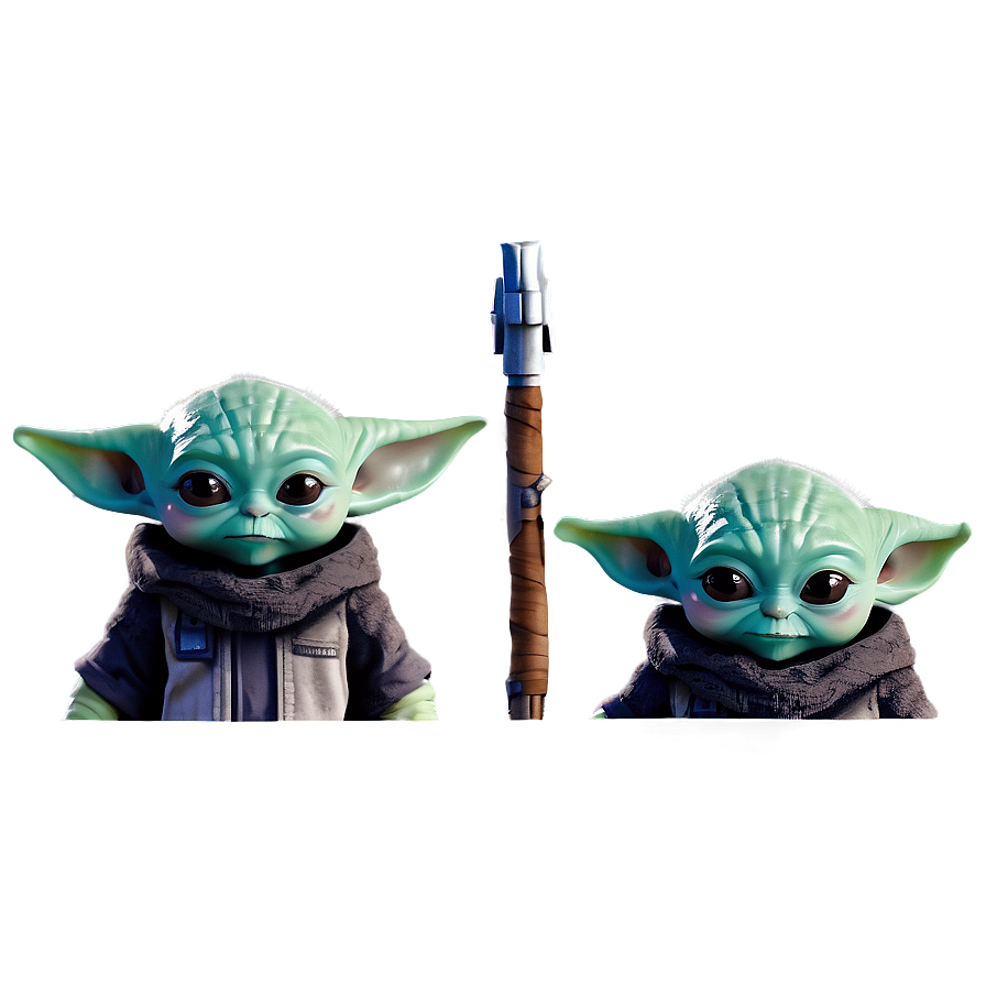 Baby Yoda With Mandalorian Crest Png 05062024