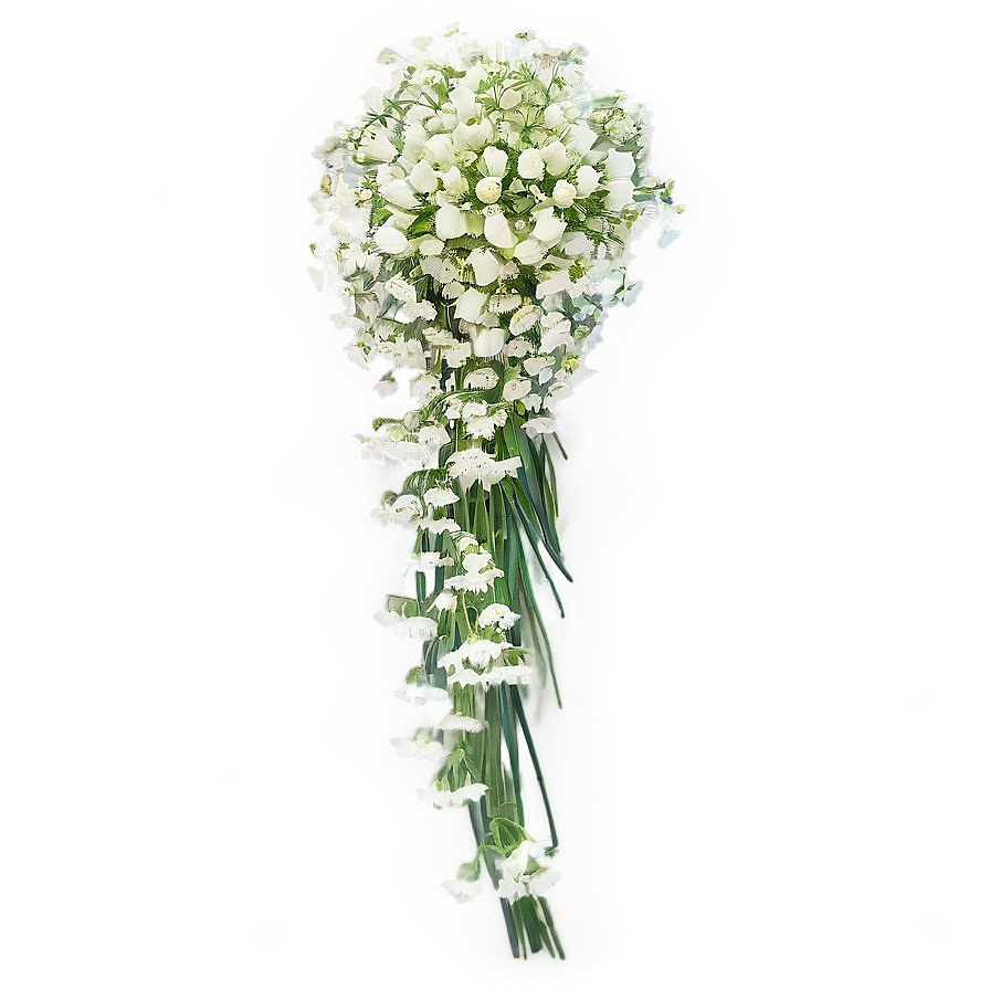 Babys Breath Cascading Bouquet Elegance Png 06132024