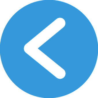 Back Arrow Icon Blue Circle