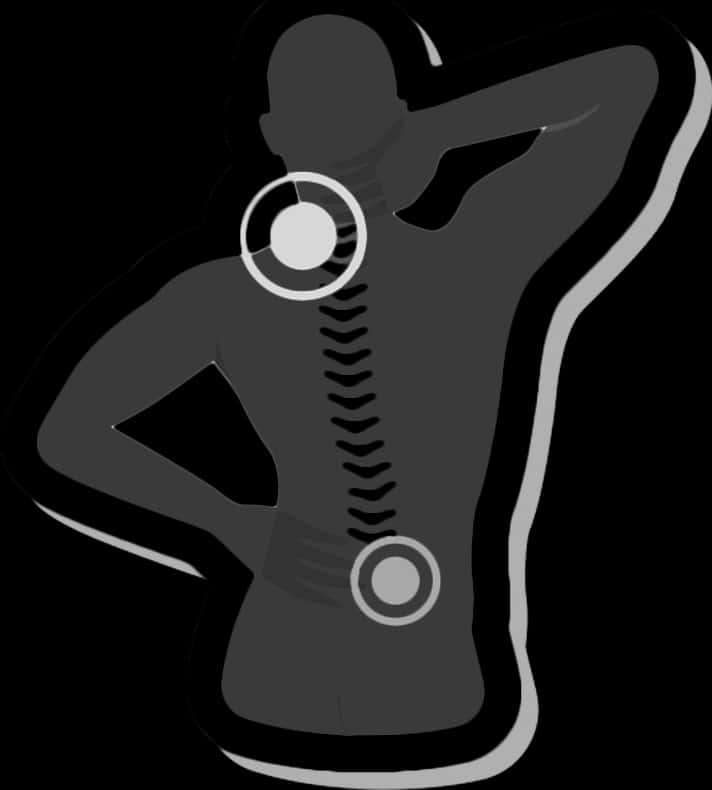 Back Pain Icon Graphic