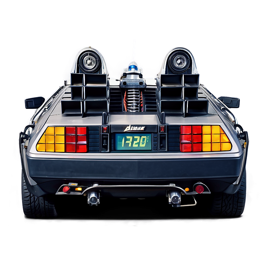 Back To The Future Delorean At Night Png 46