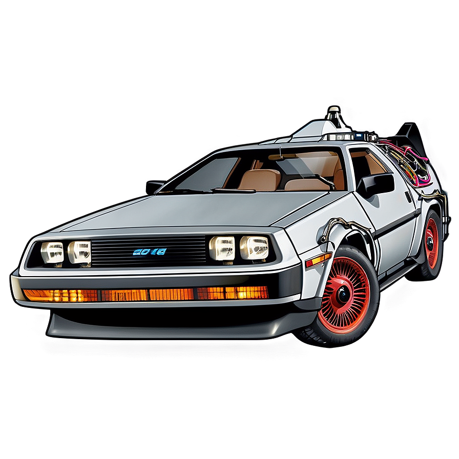 Back To The Future Delorean Flying Png 06112024