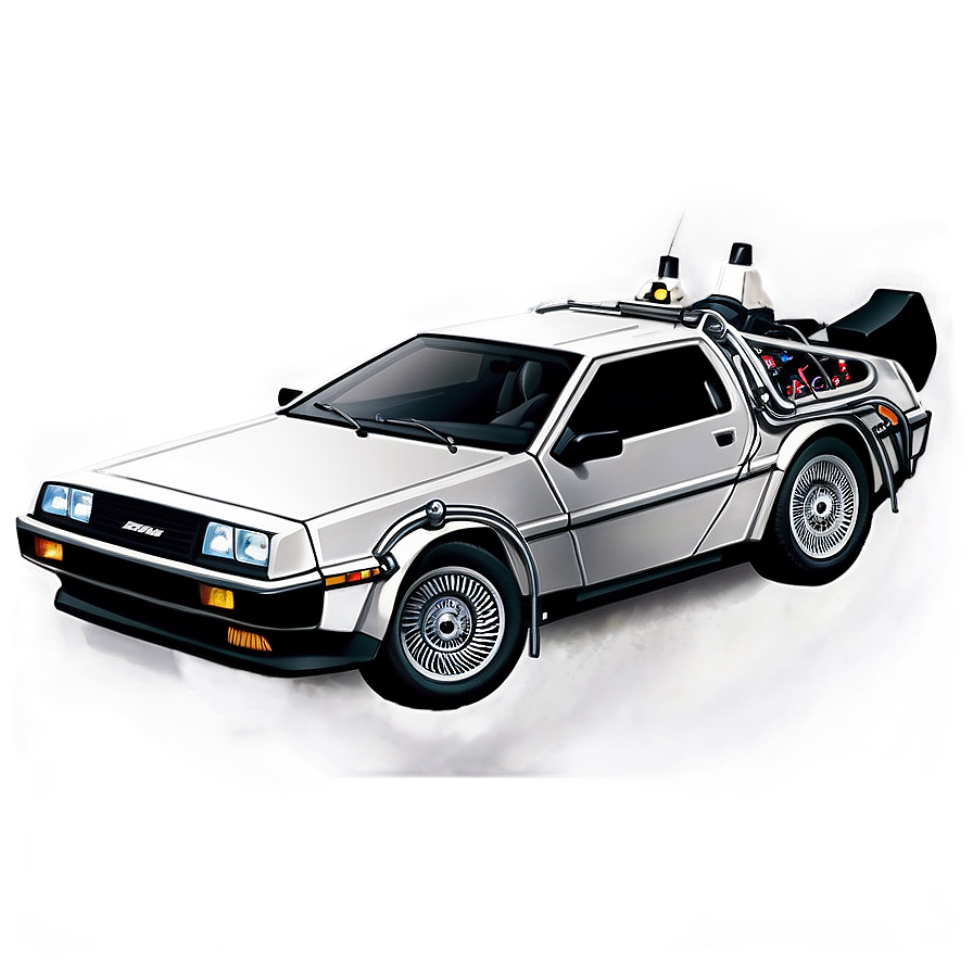 Back To The Future Delorean Flying Png Wrn97