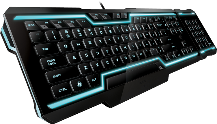 Backlit Gaming Keyboard Isolated