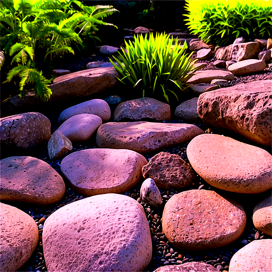 Backyard Rock Garden Png Dqk90