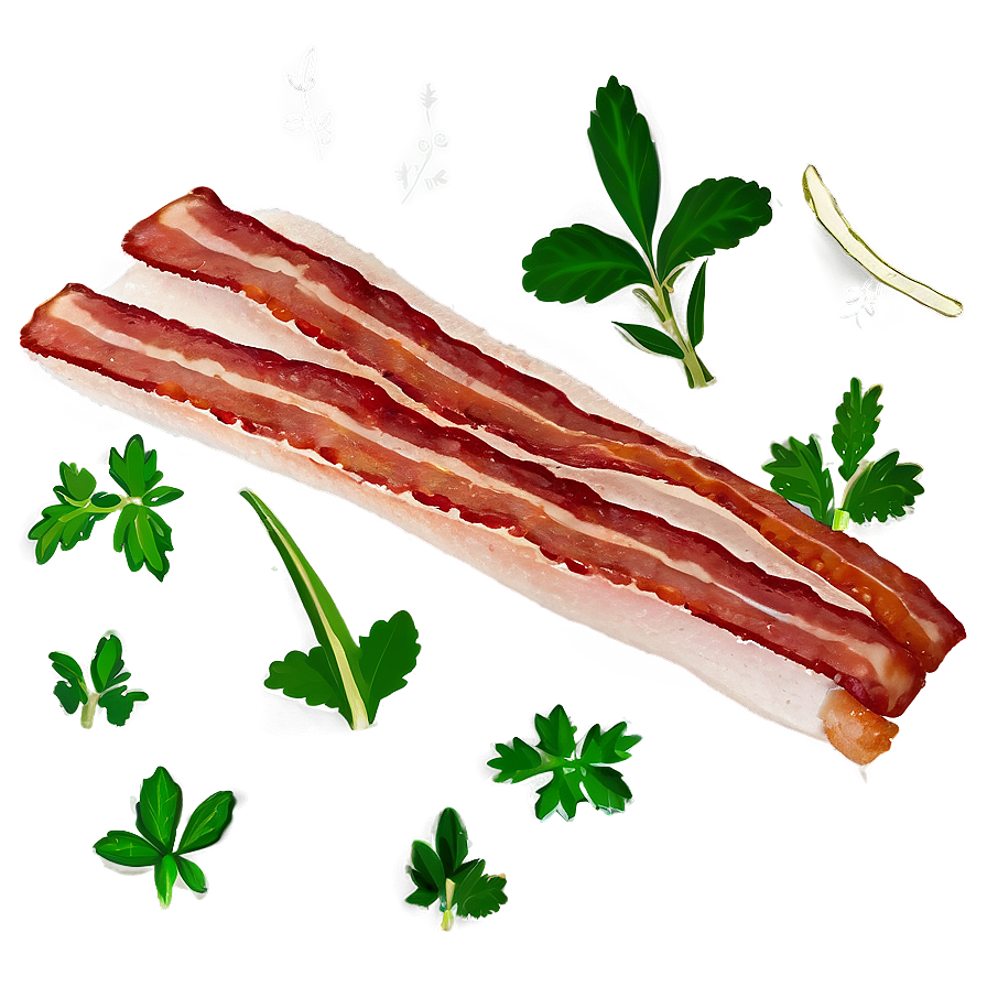 Bacon With Herbs Png Moe