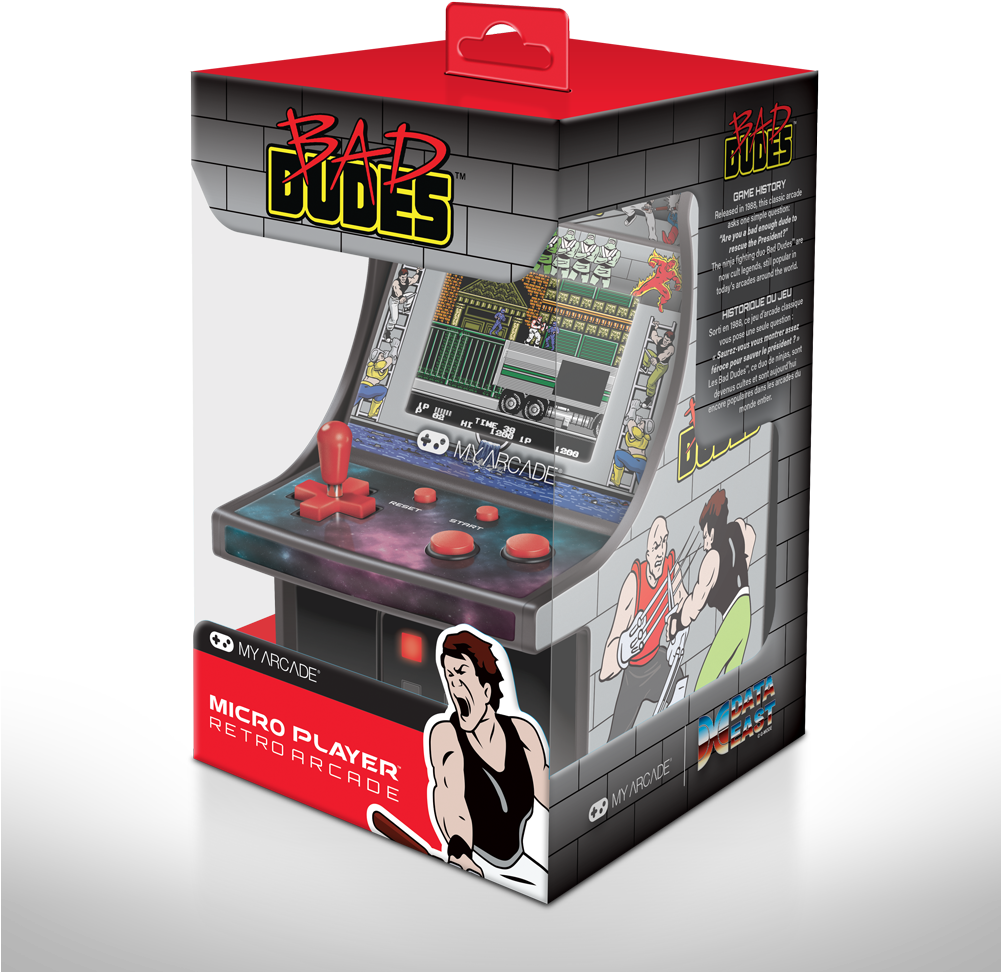 Bad Dudes Micro Player Arcade Box