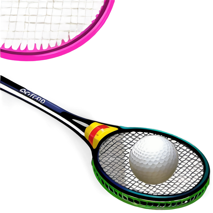 Badminton Racket And Ball Png Cuu