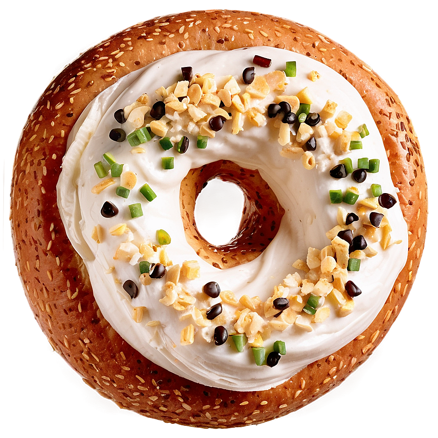 Bagel With Cream Cheese Png Rdb