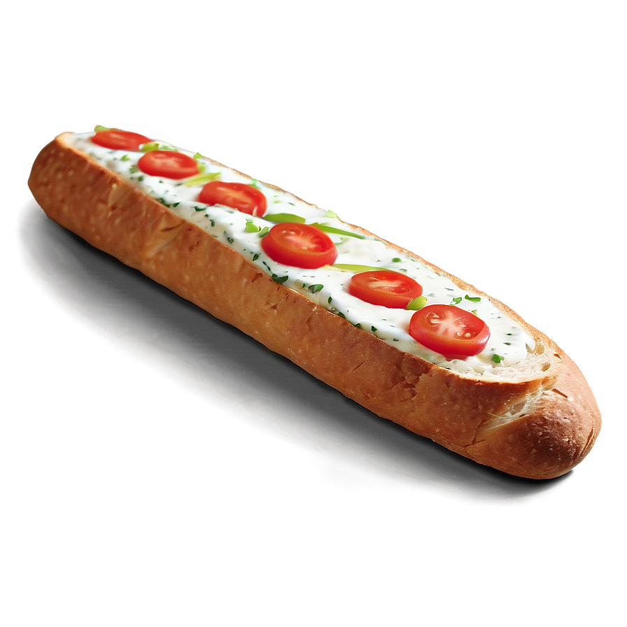 Baguette With Dip Png 05252024