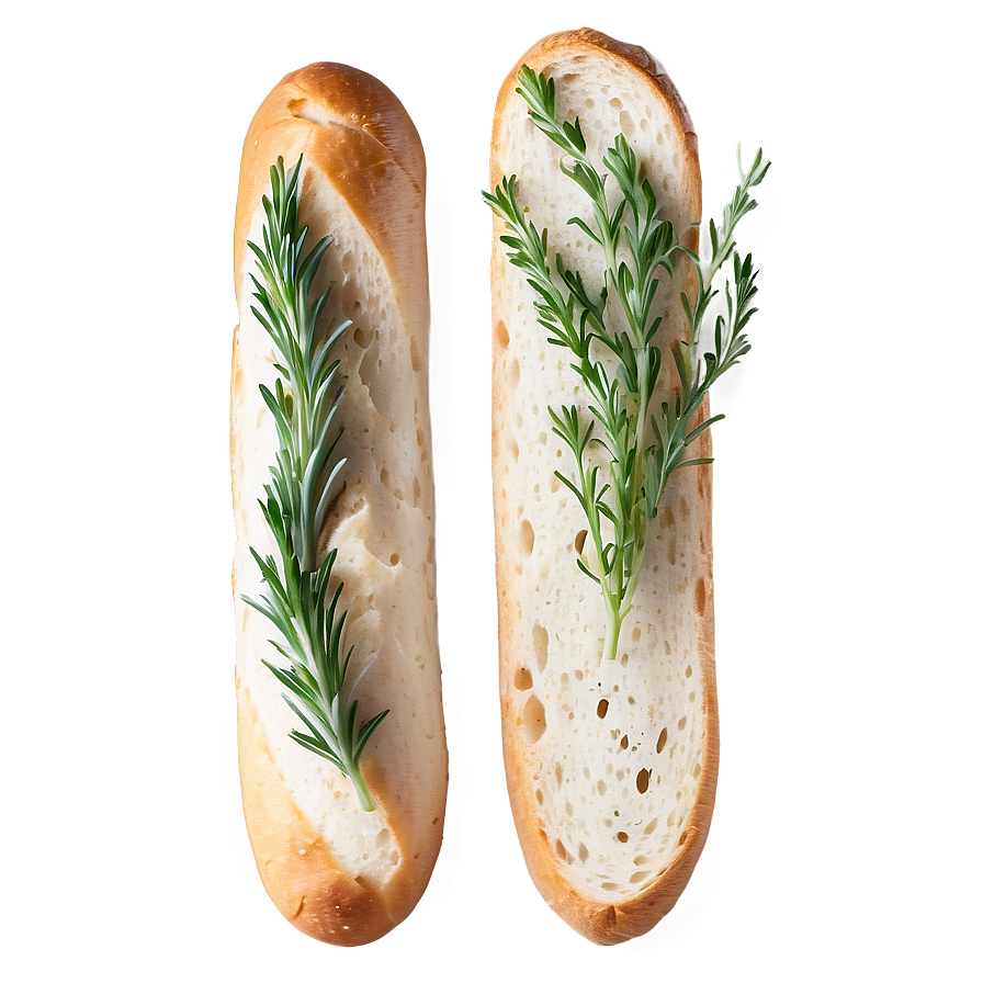 Baguette With Herbs Png Veu3