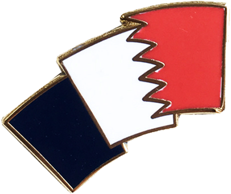 Bahrain Flag Map Pin