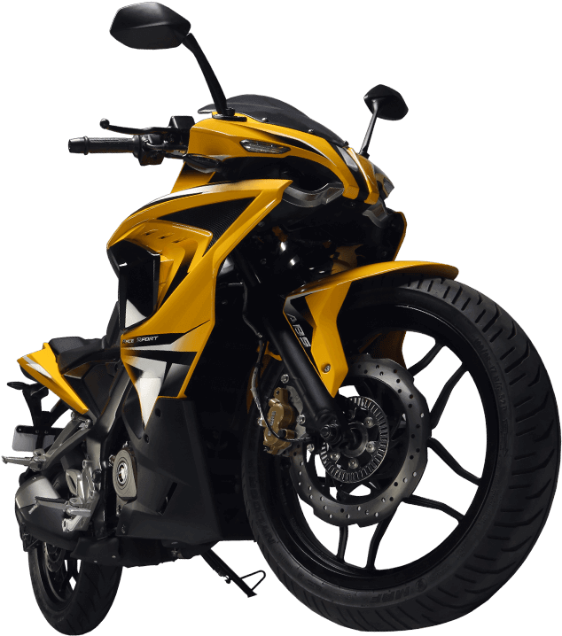 Bajaj Pulsar Yellow Sport Motorcycle