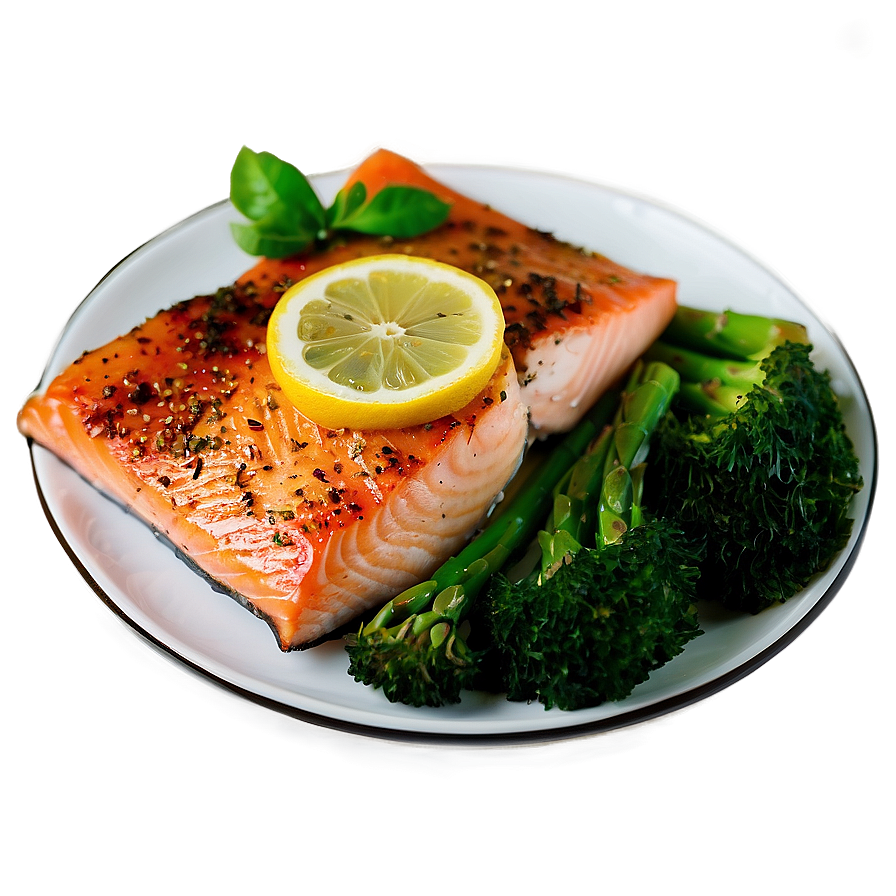 Baked Lemon Salmon Png 05242024