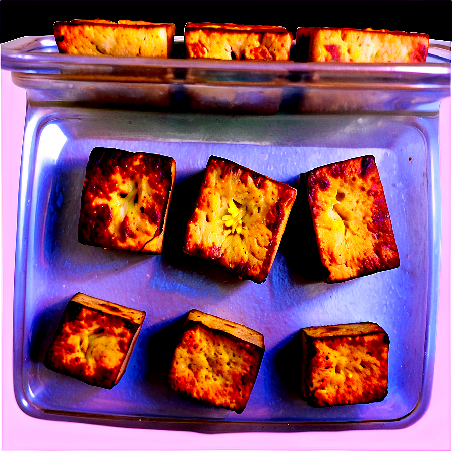 Baked Tofu Bites Png 97