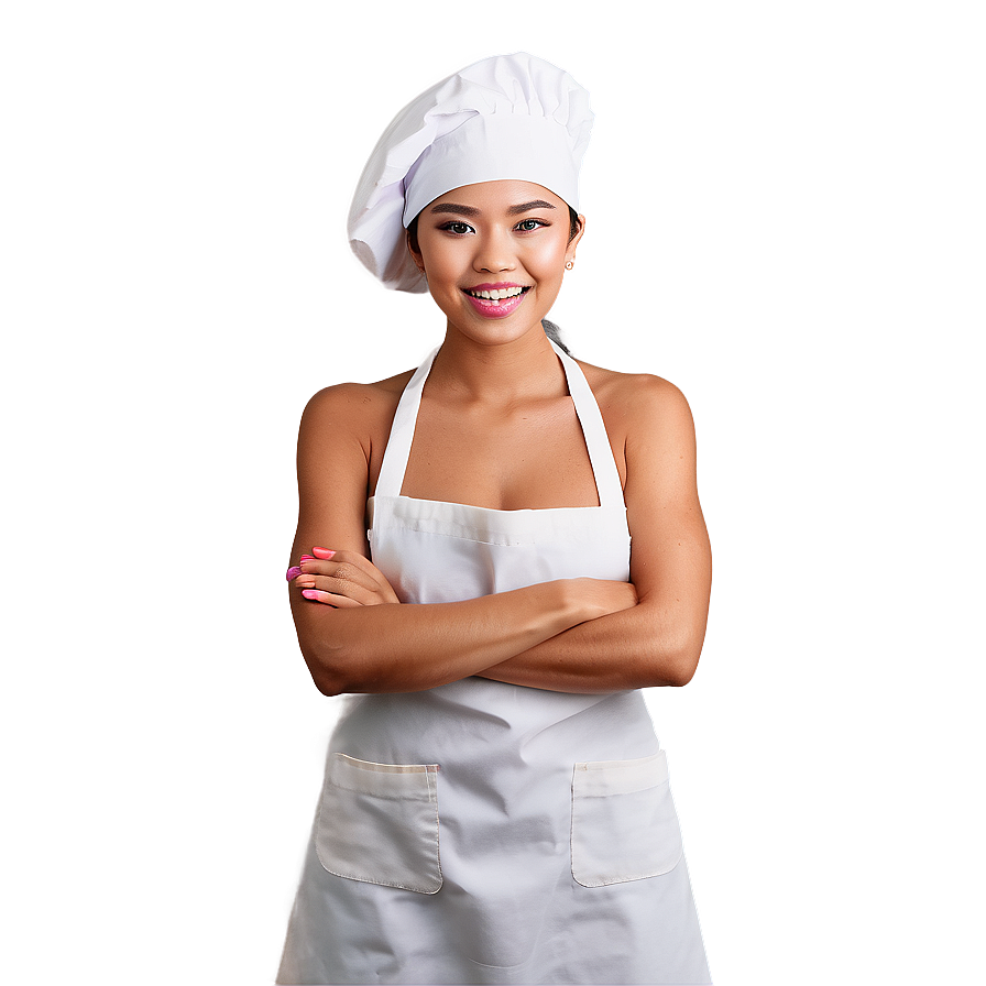 Baker In Apron And Hat Png Okh