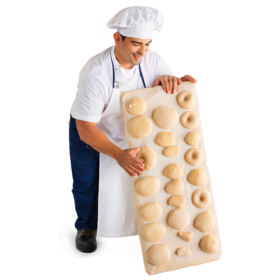 Baker Rolling Dough Png Jic