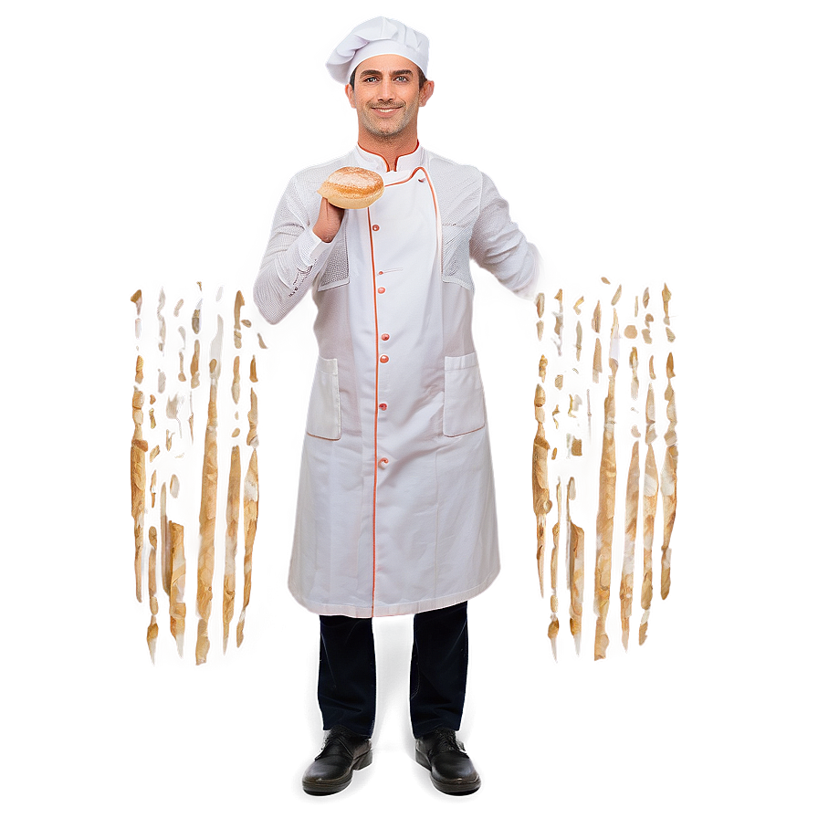 Baker With Baguette Png 35