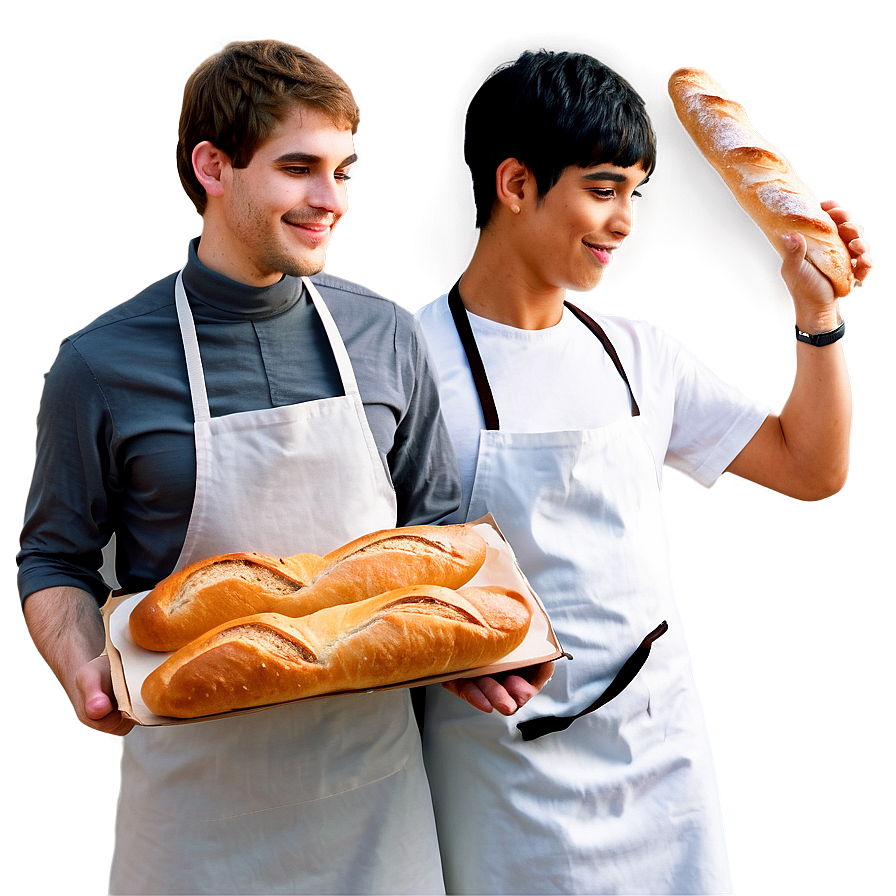 Baker With Baguette Png Cqt56