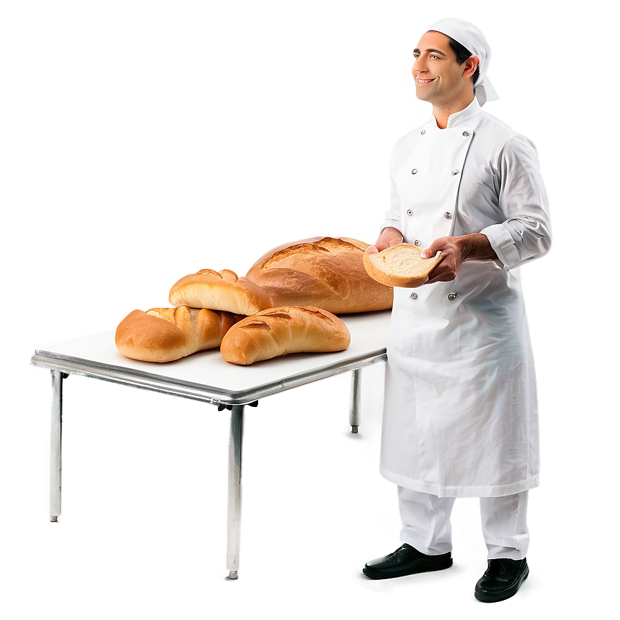 Baker With Bread Png 60