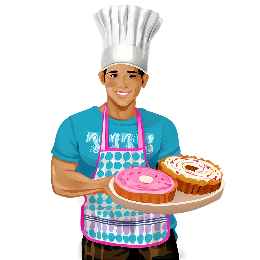 Baker With Cake Png Ogw