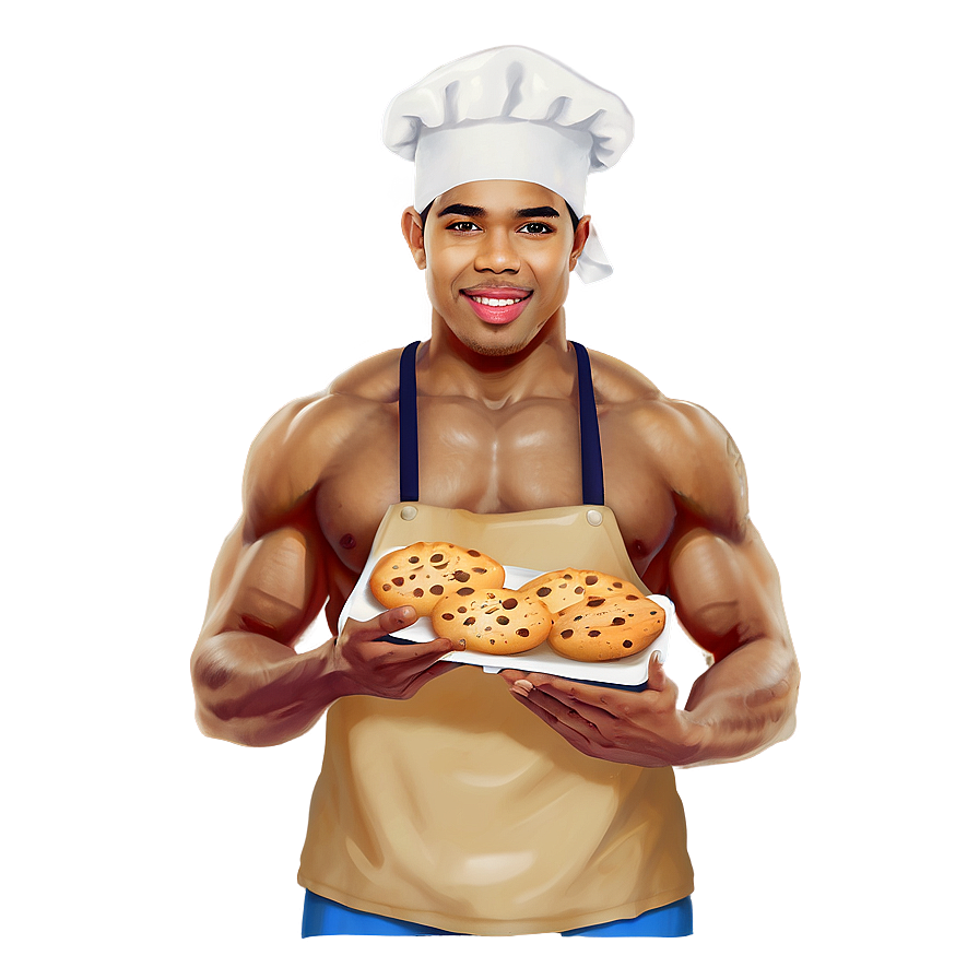 Baker With Cookies Png Xhr