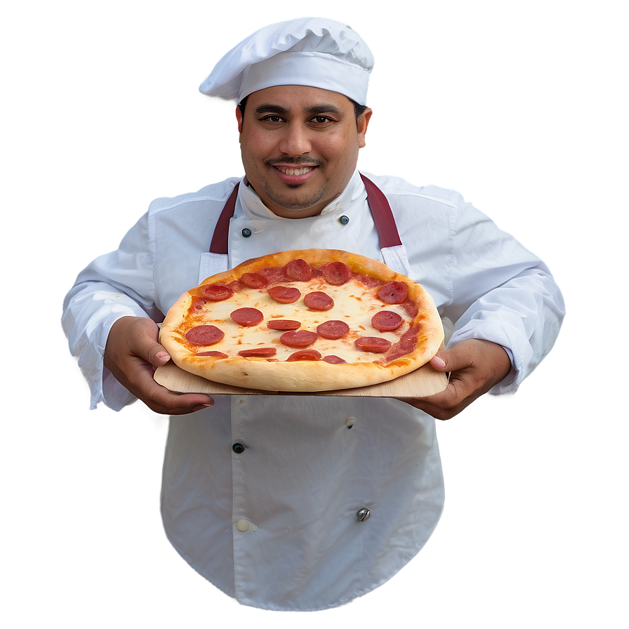 Baker With Pizza Png 06292024